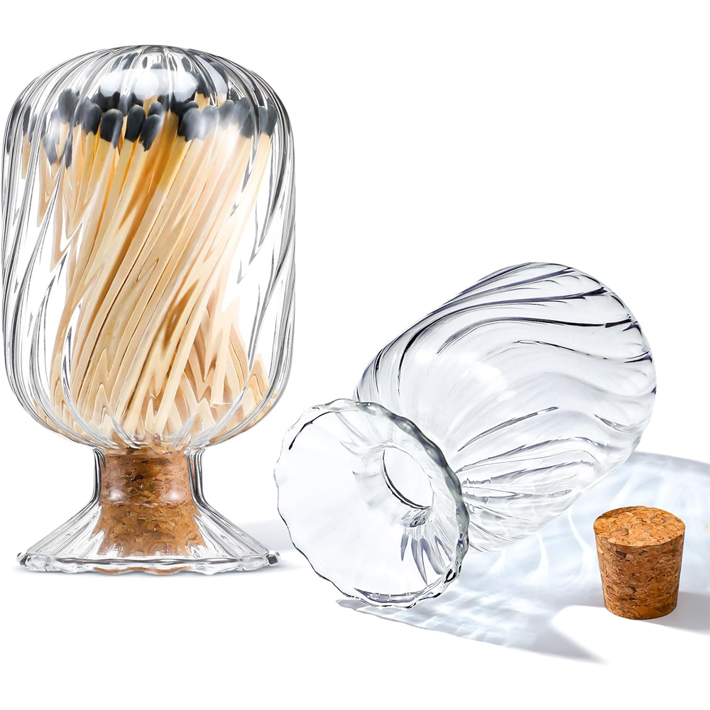 Candle Supplies Glass Jars - Hélice em forma de vidro corresponde