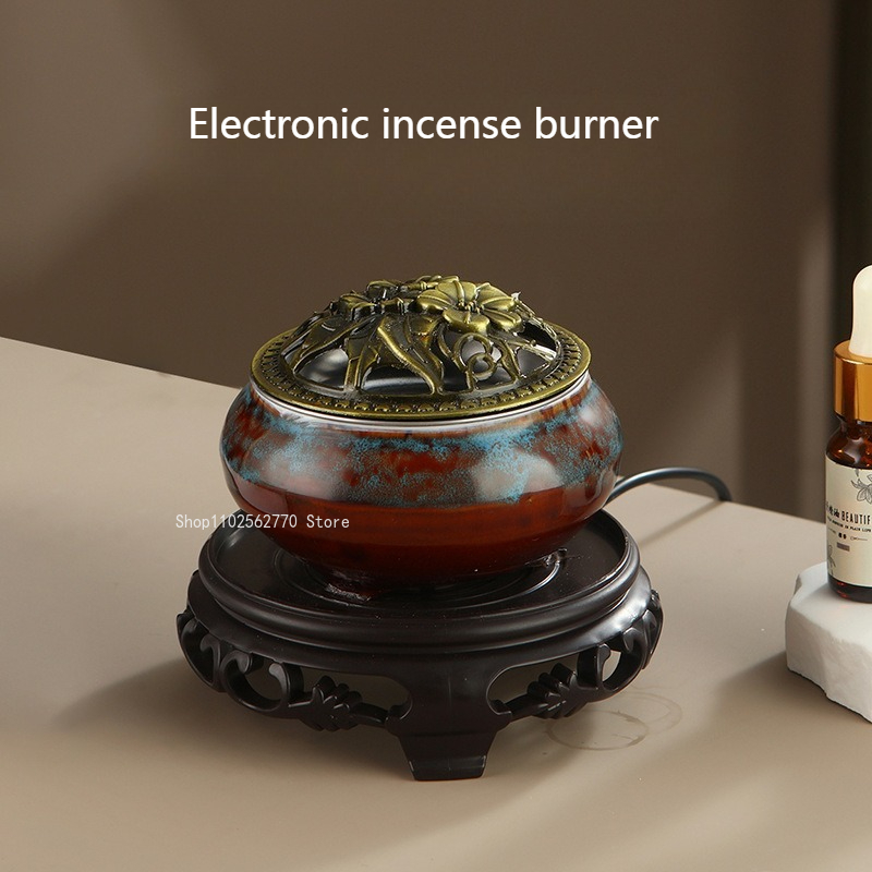 Candle Supplies Fragrance Oil - Queimador de incenso elétrico cerâmico/ajuste de