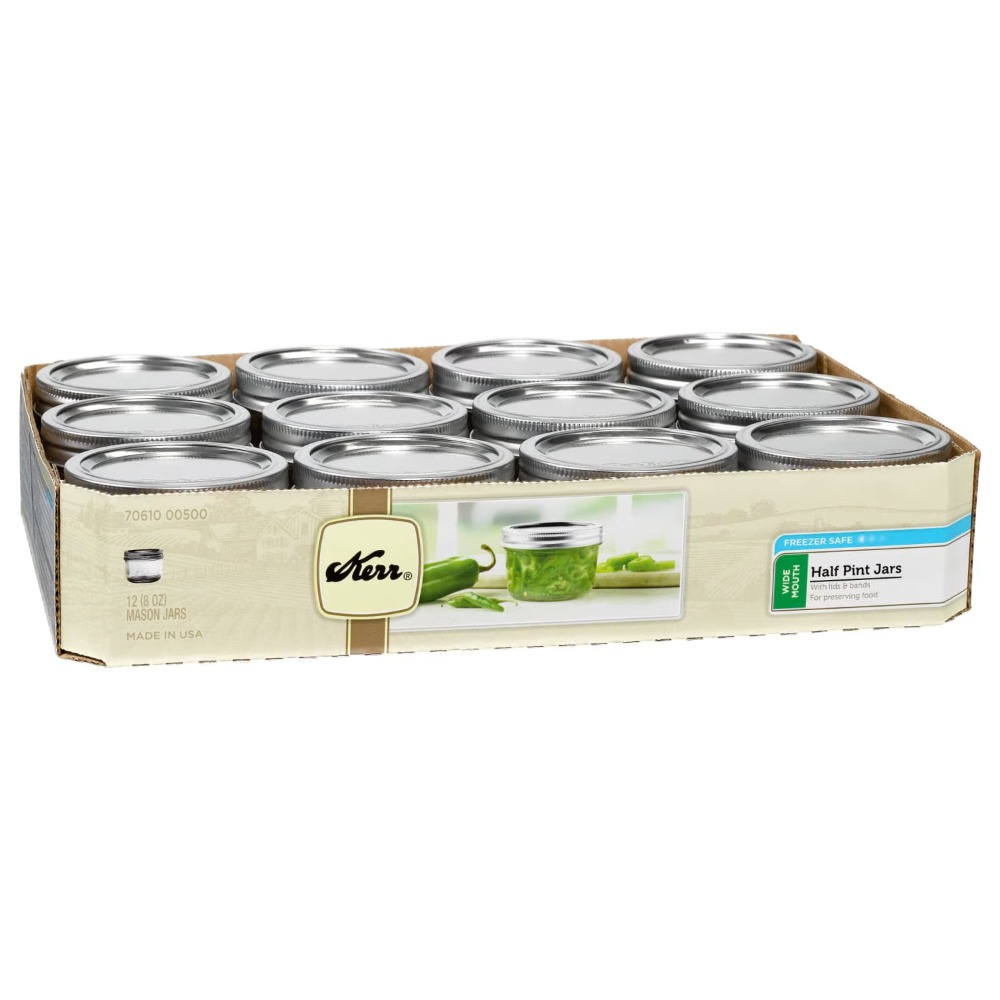 Mason Jar 8Oz - Frascos de Conserva de Boca Larga