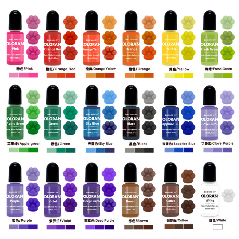 Candle Supplies Storage - 20 cores vela tintas cera velas