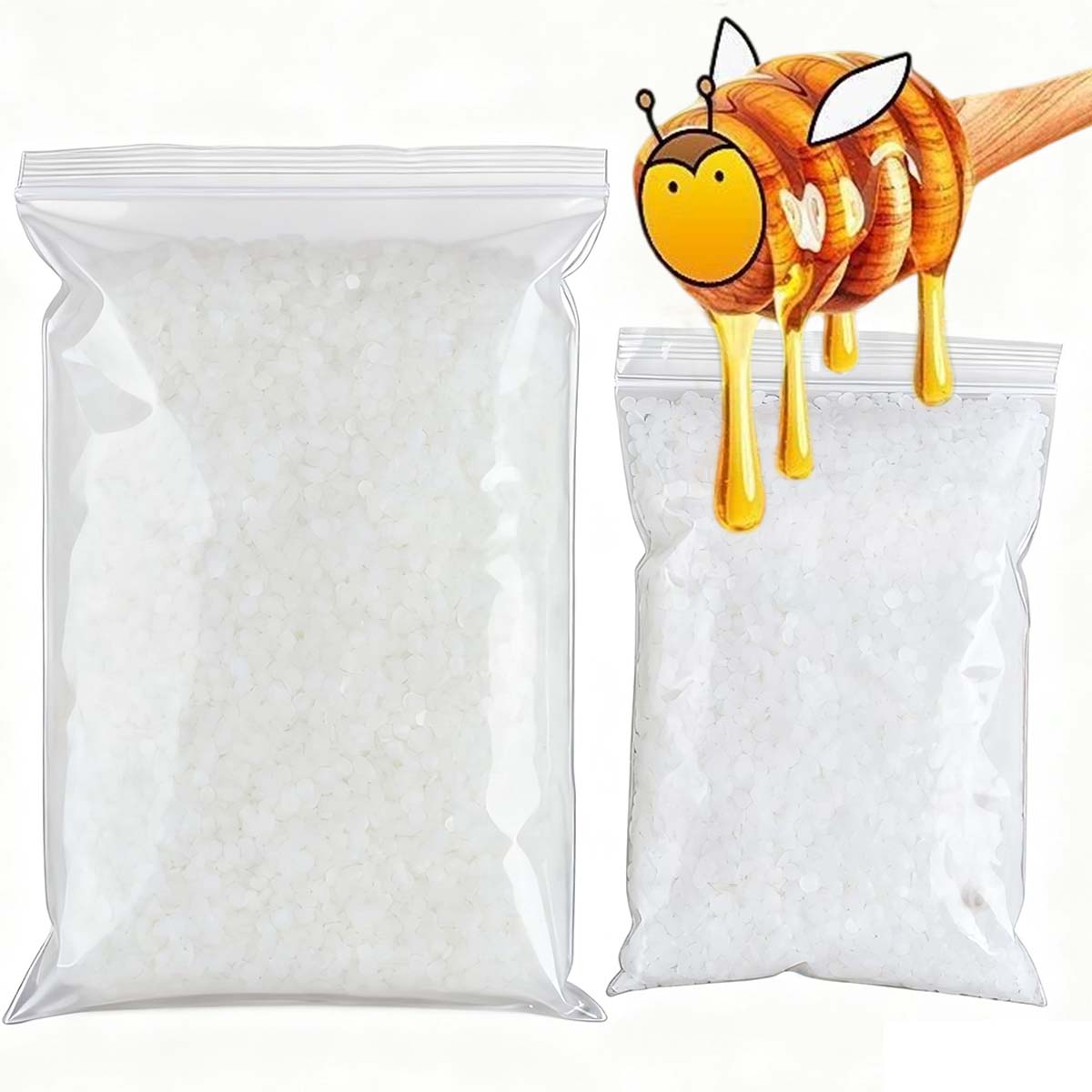 Candle Supplies Storage - 200g-1000g cera de abelha branca puro