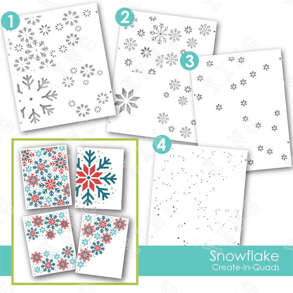 Candle Supplies For Sale - Floco de neve estêncil nova scrapbook