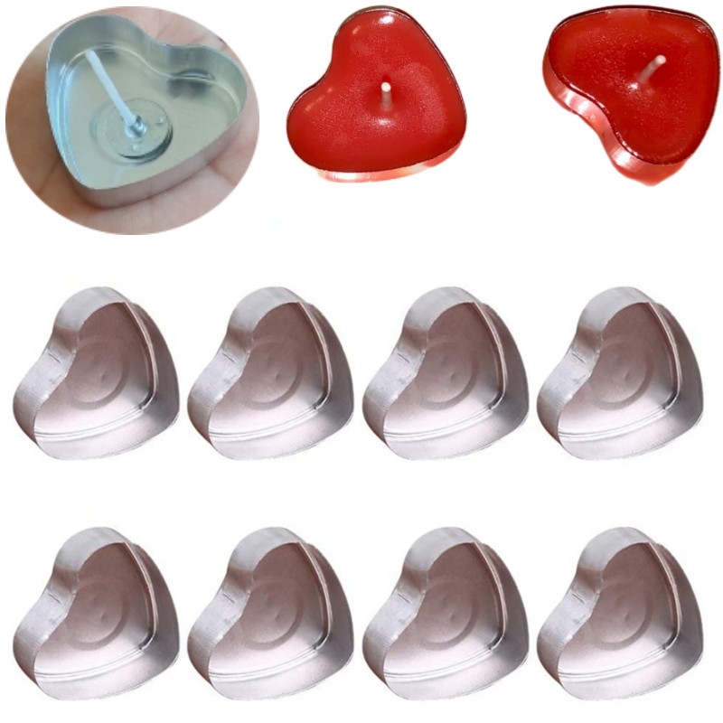 100 conjuntos em forma de cora - Candle Supplies Storage avaliação e preço