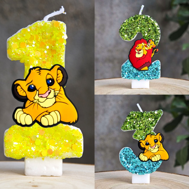 Vela simba do rei leão número  - Zebra Candle Supplies avaliação e preço