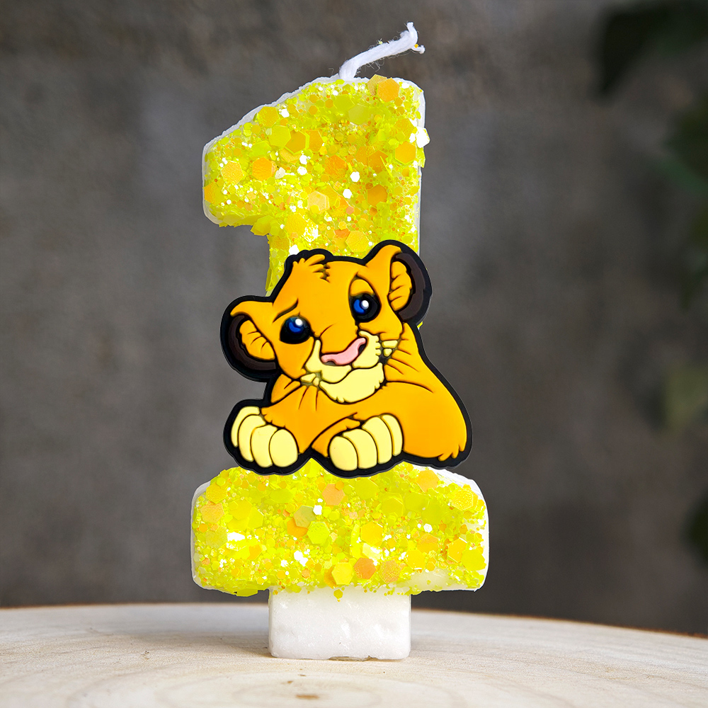 Vela simba do rei leão número  - Zebra Candle Supplies avaliação e preço