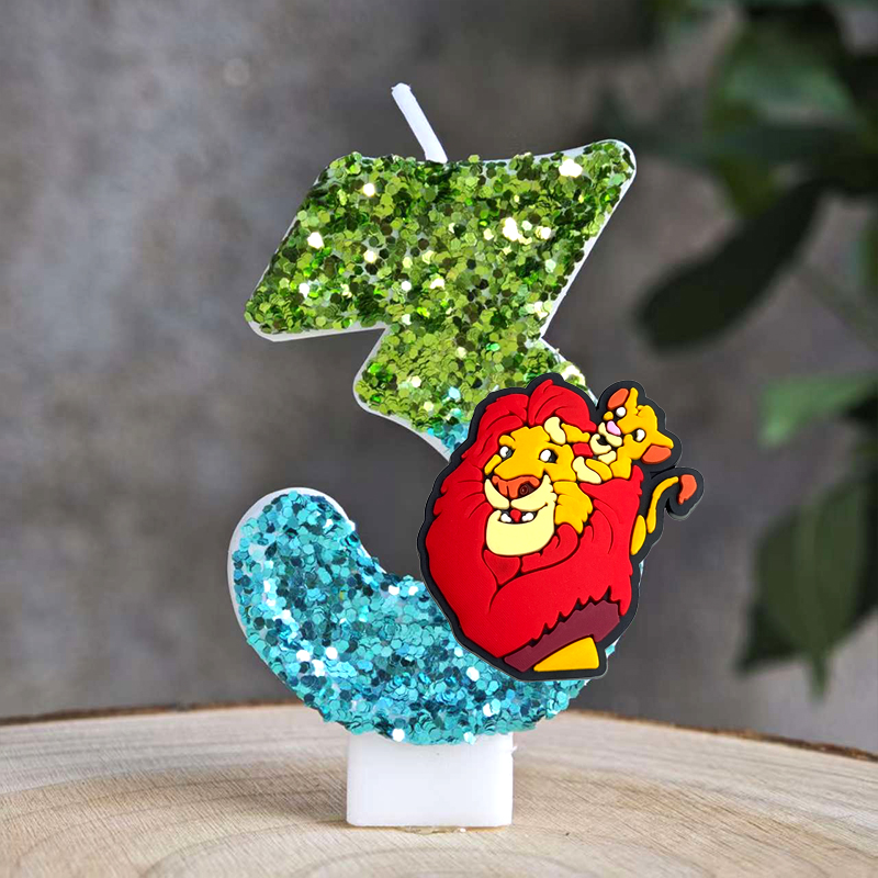 Vela simba do rei leão número  - Zebra Candle Supplies avaliação e preço