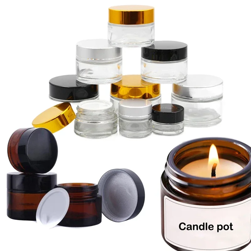 5 peças 5g-100g mini frascos d - Candle Supplies Glass Jars avaliação e preço