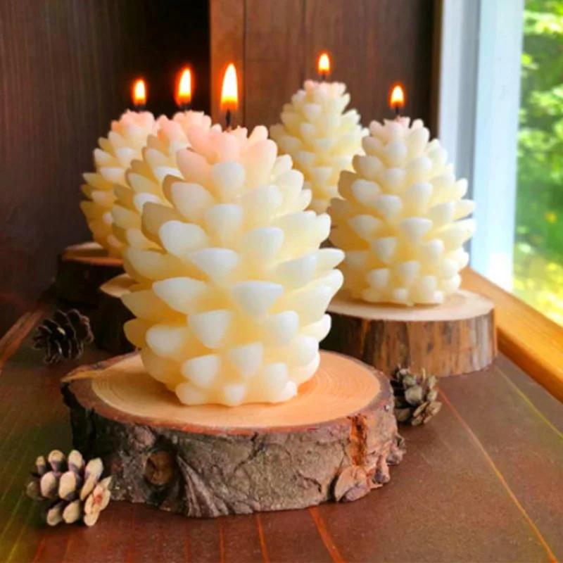 Molde de pinhas de design clás - Candle Supplies For Sale avaliação e preço