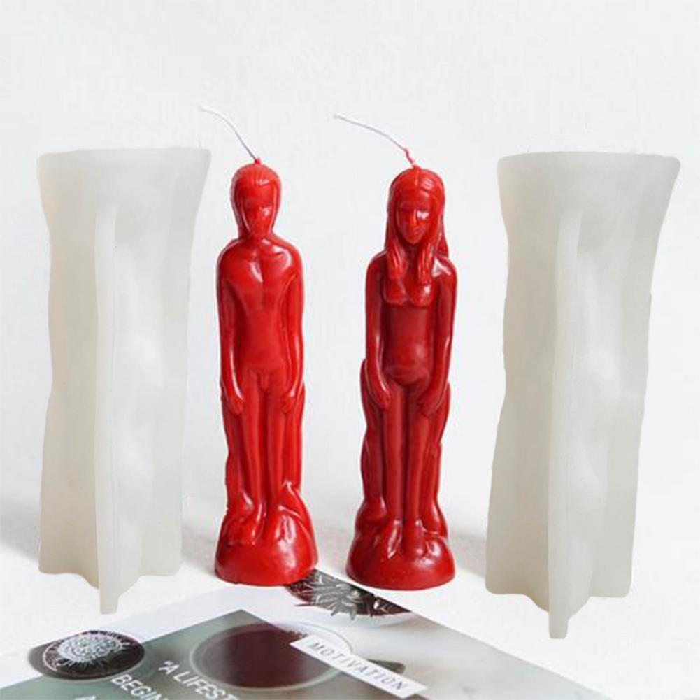 Diy molde de vela humanóide mo - Candle Supplies Storage avaliação e preço