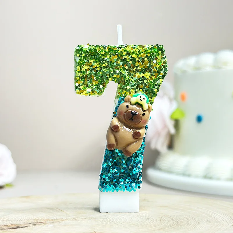 Velas de festa Capybara, númer - Zebra Candle Supplies avaliação e preço
