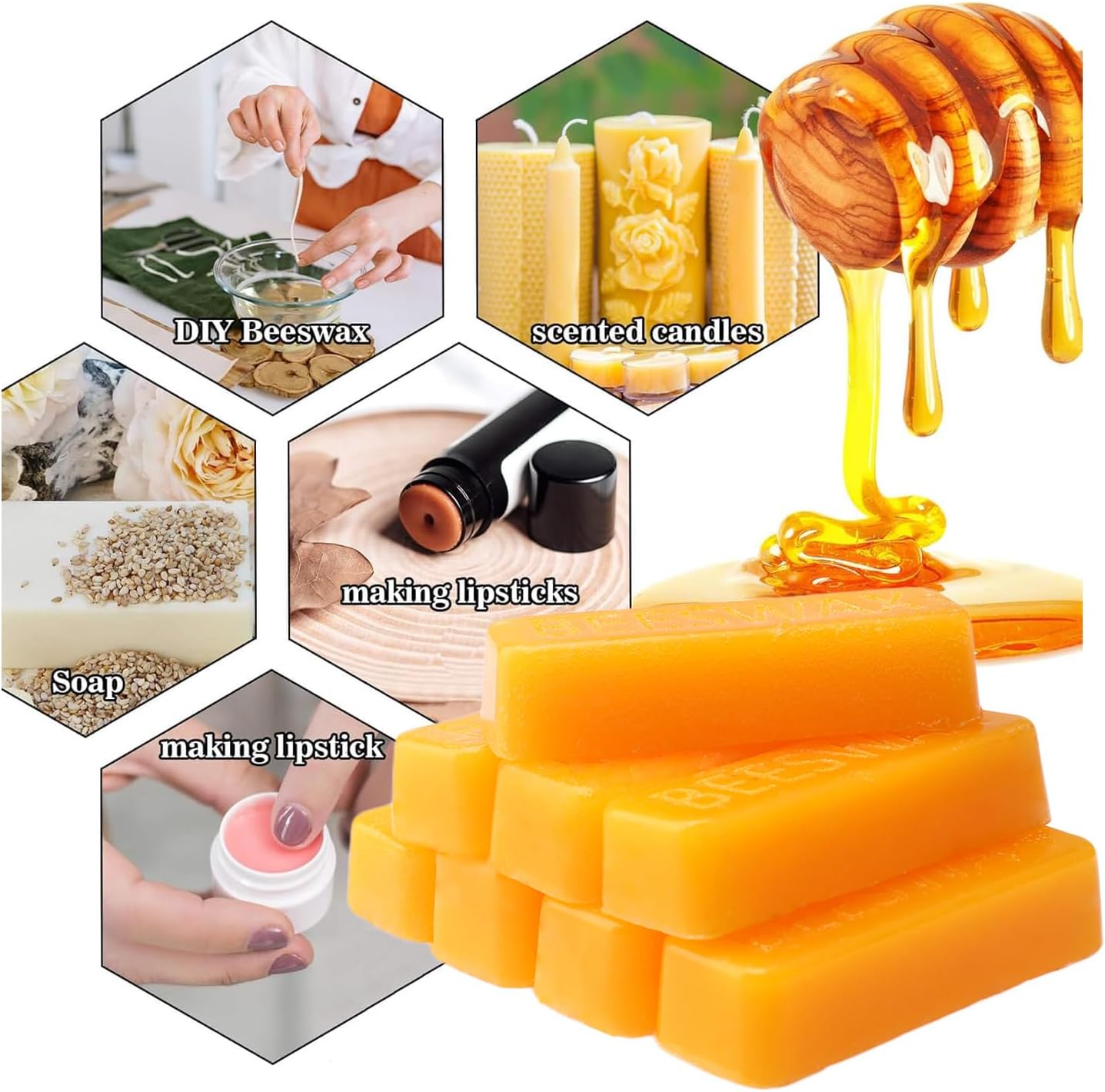 Barra de Cera de Abelha, Bloco - Candle Supplies Storage avaliação e preço