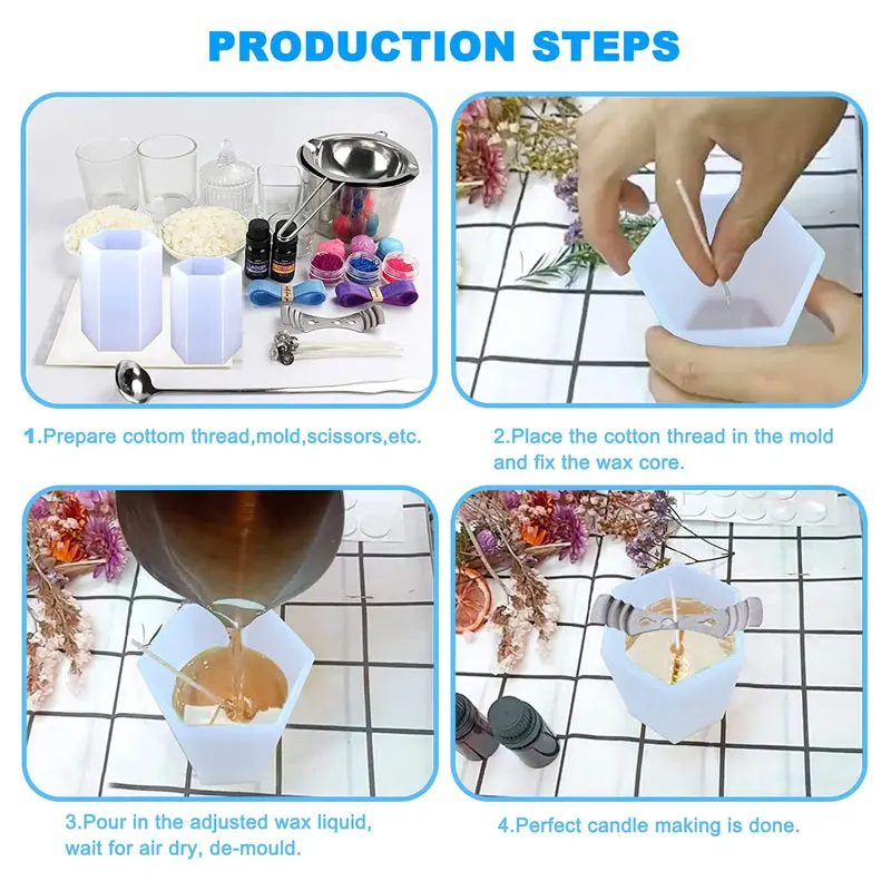 Moldes de vela de silicone cil - Candle Supplies Storage avaliação e preço
