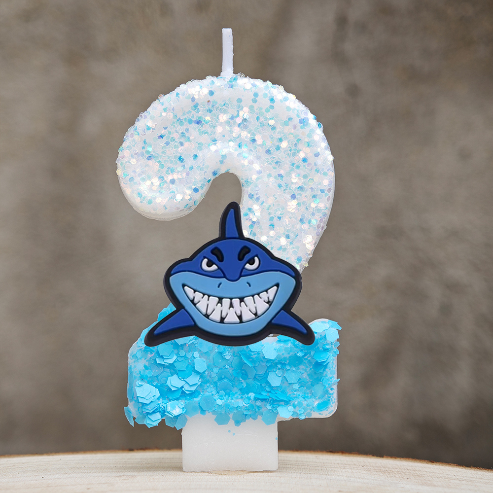 Vela de tubarão anime figura d - Zebra Candle Supplies avaliação e preço