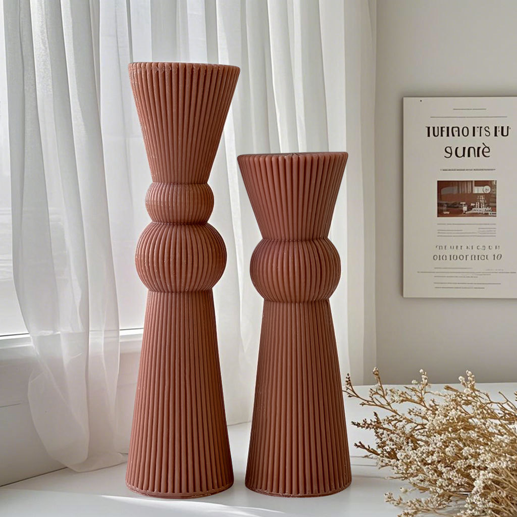 Diy haste longa listrado pilar - Candle Supplies Storage avaliação e preço