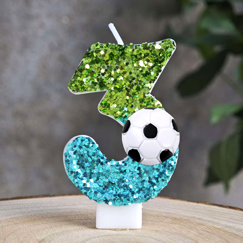 Velas de futebol número 0-9 ve - Zebra Candle Supplies avaliação e preço